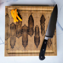 Load image into Gallery viewer, White and Black Limba End Grain Cutting Board
